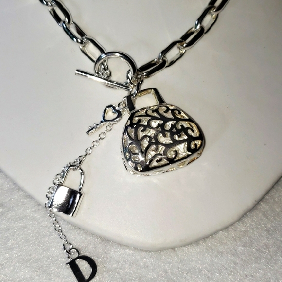 DIor impression Stainless steel necklace toggle clasp - Picture 2 of 3